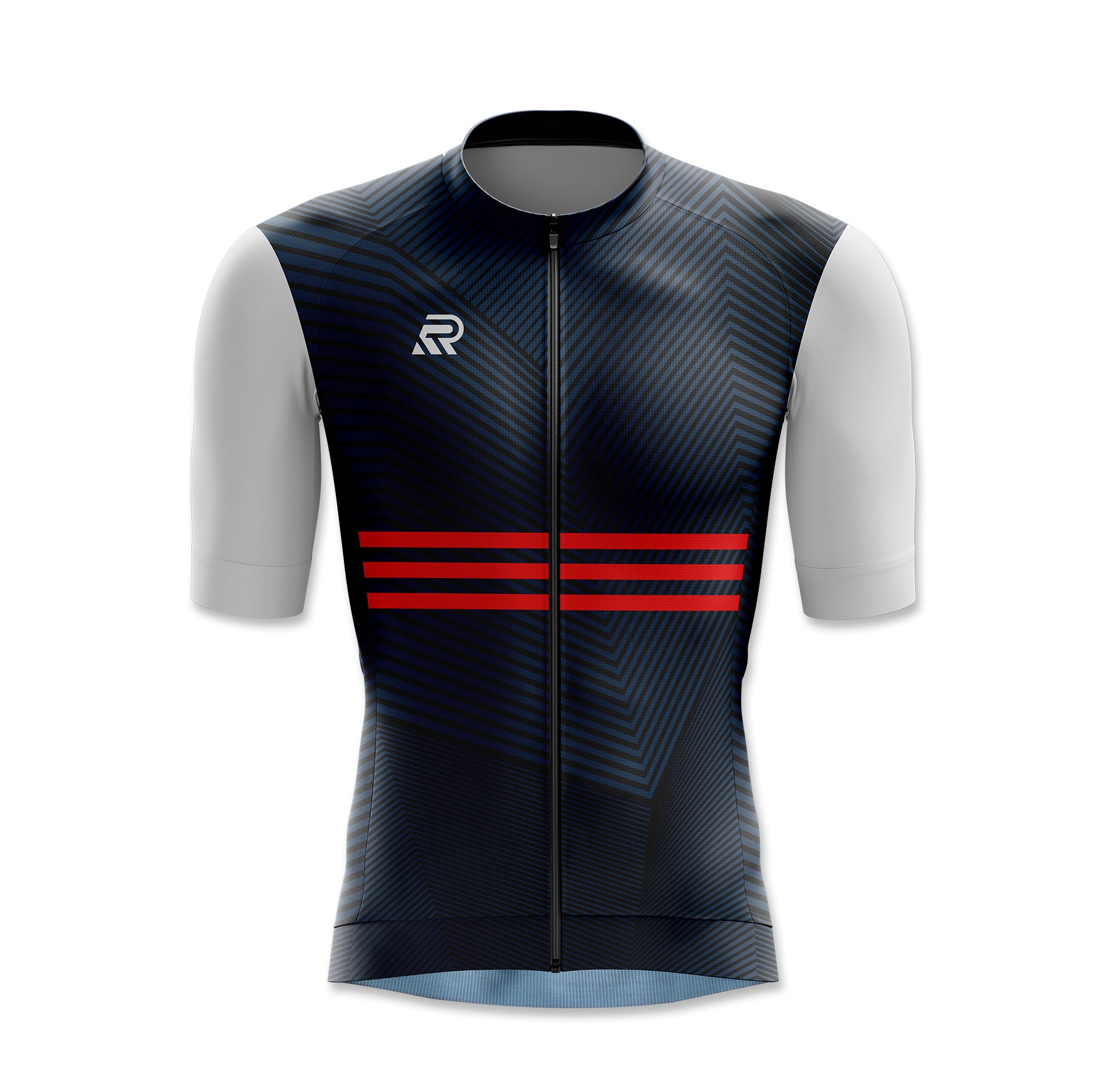 Navy Seamless Cycling Jersey