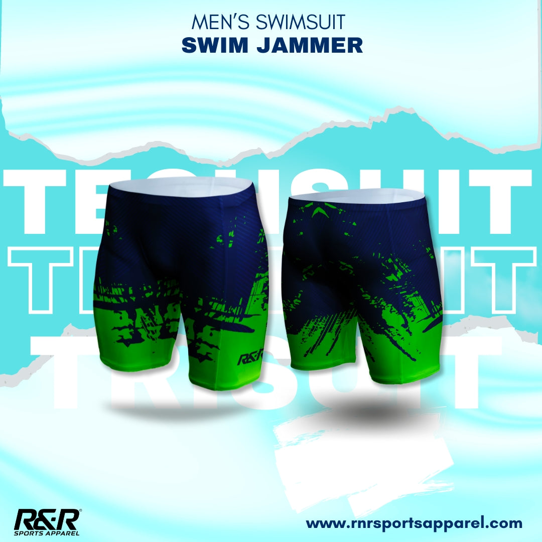 Lagoon Splash Men's Swim Jammer Swimsuit - R&R Sports Apparel