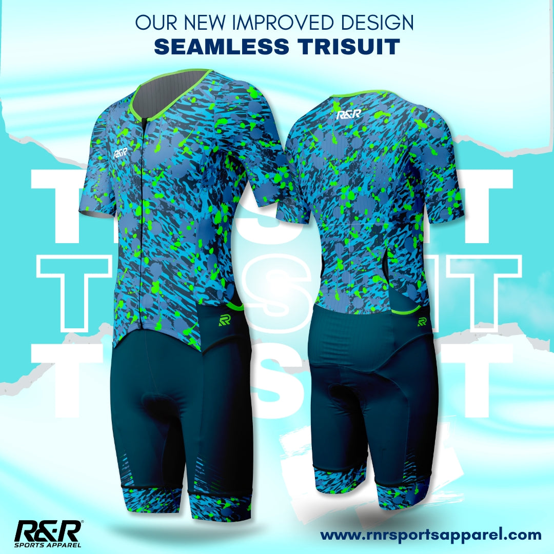 Aquatic Rush Seamless Trisuit - R&R Sports Apparel