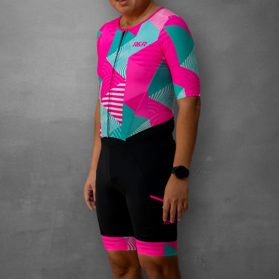 Neon Pink Luminous Trisuit