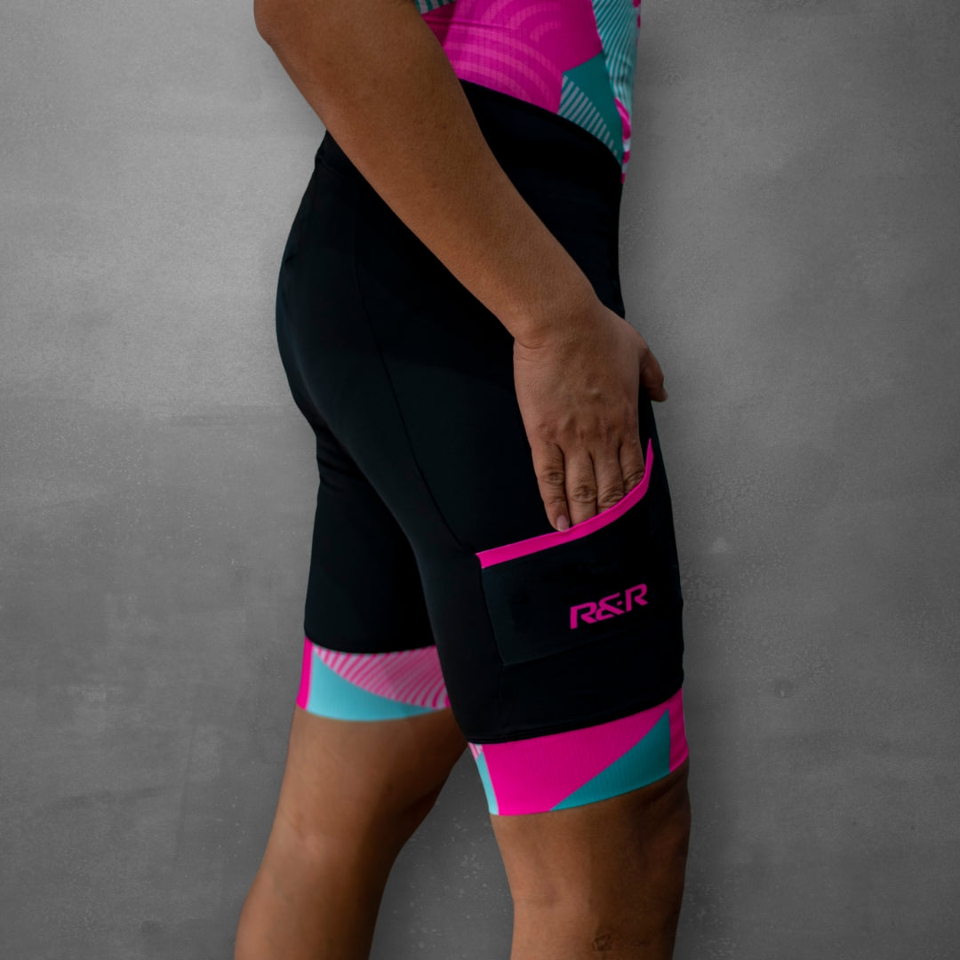 Neon Pink Luminous Trisuit