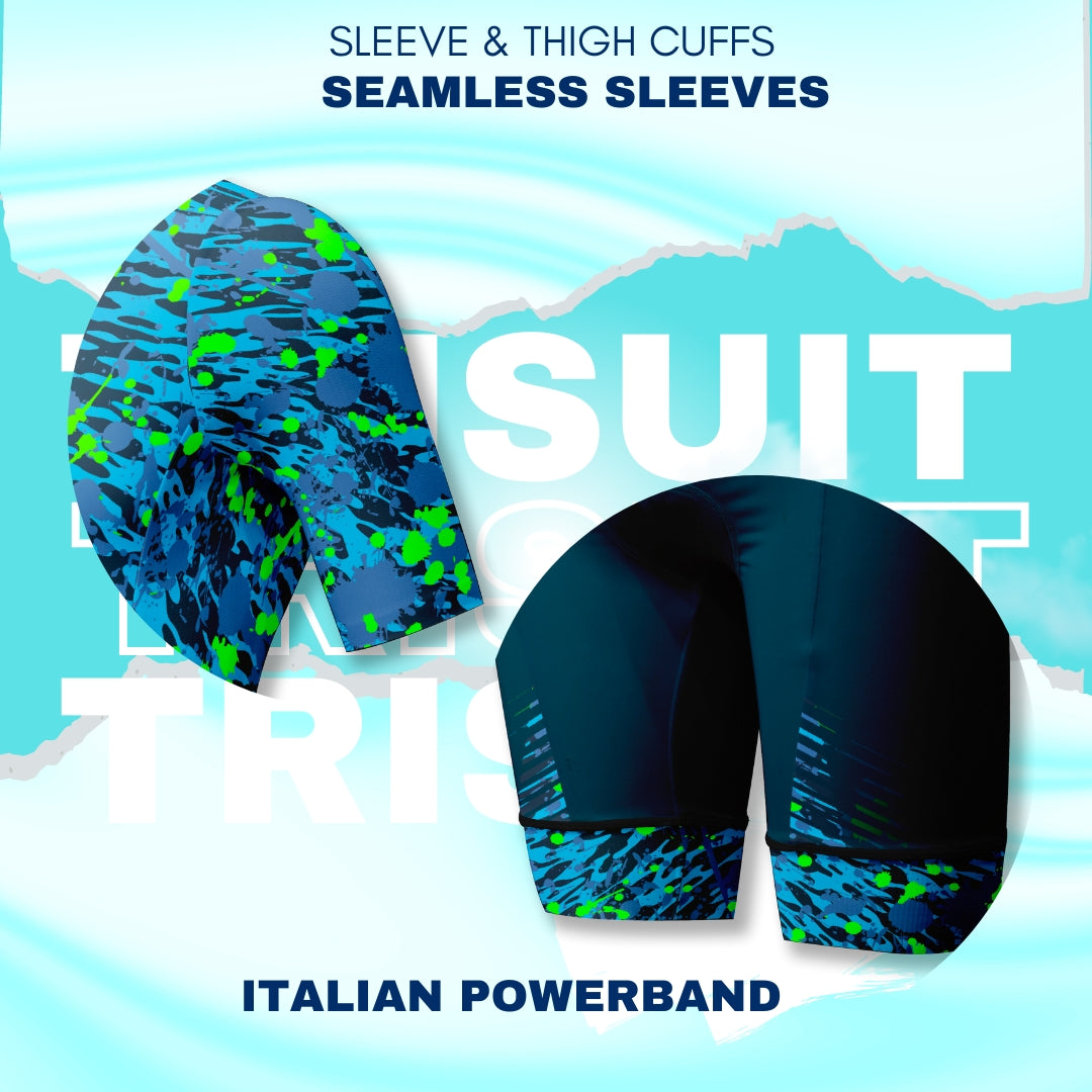 Aquatic Rush Seamless Trisuit - R&R Sports Apparel