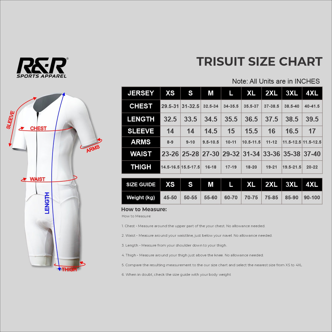 Sunburst Splash Seamless Trisuit - R&R Sports Apparel