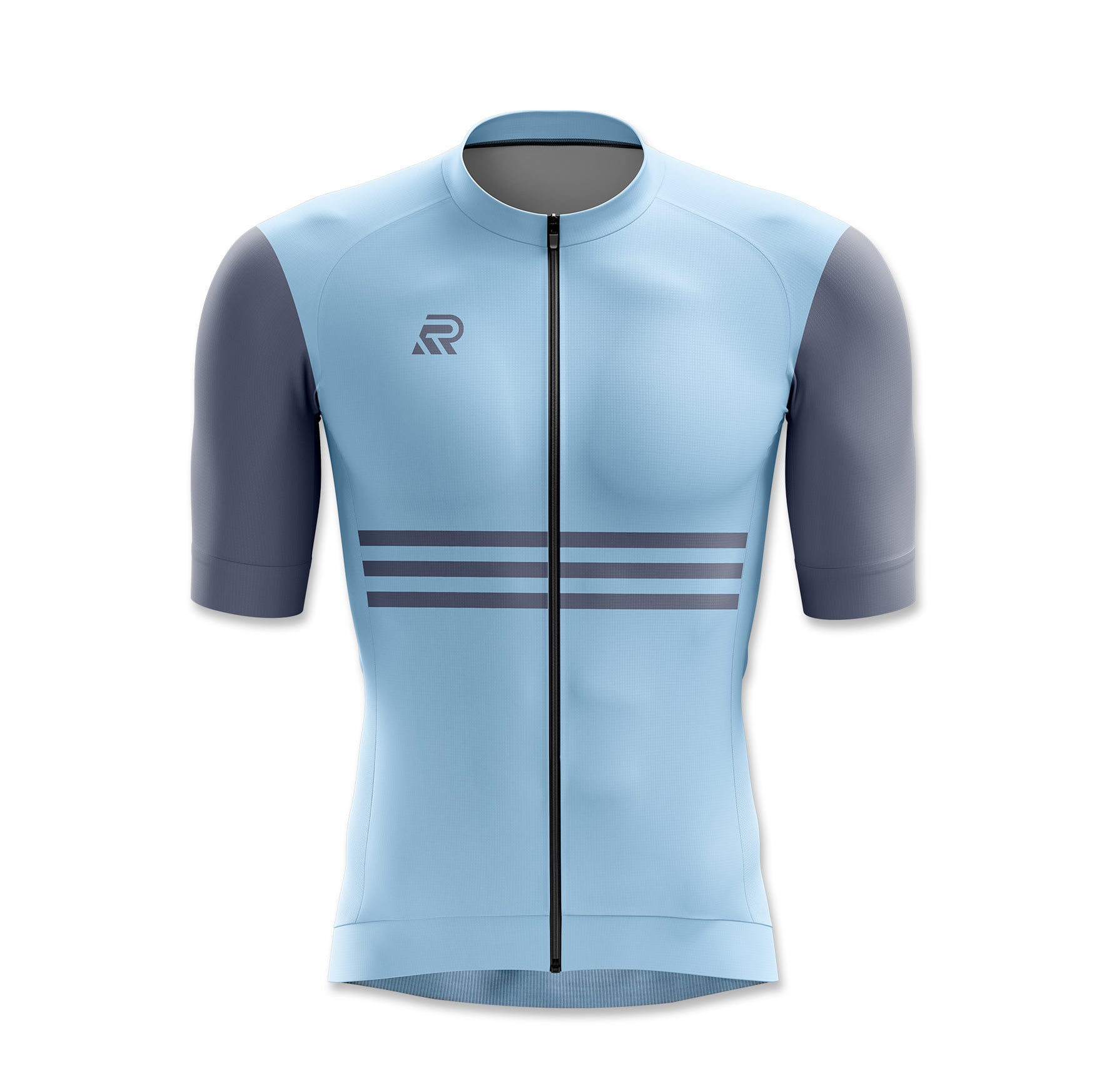 Tropical Blue Seamless Cycling Jersey - R&R Sports Apparel