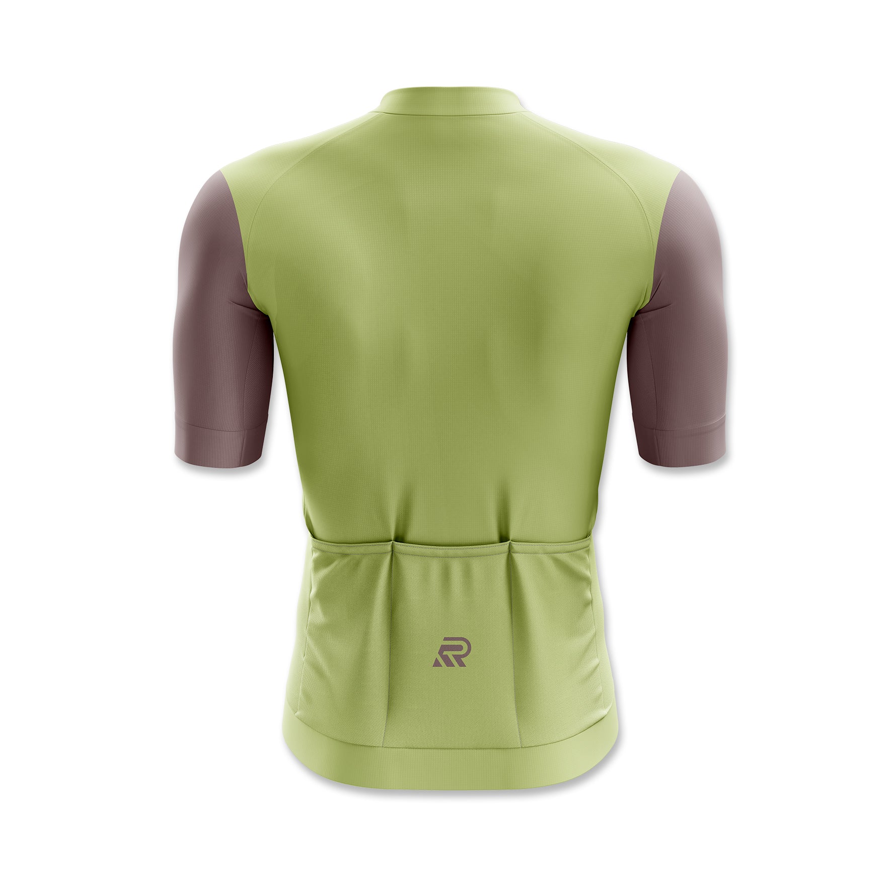 Pale Olive Seamless Cycling Jersey - R&R Sports Apparel
