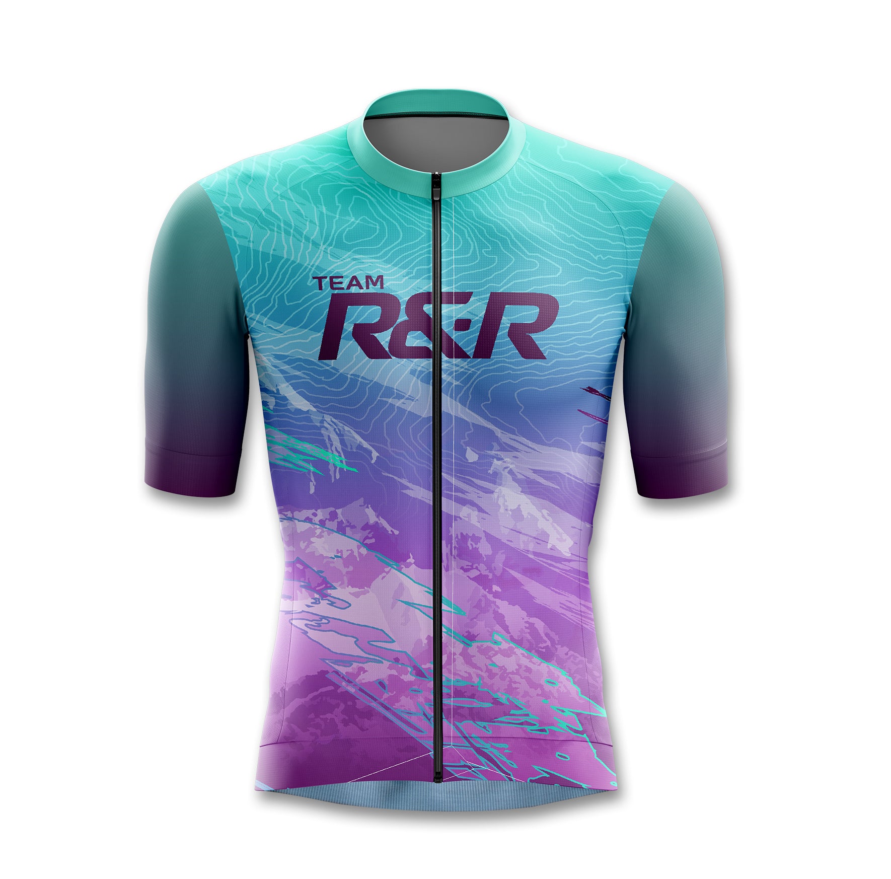 Northern Lights Seamless Cycling Jersey - R&R Sports Apparel